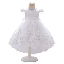 Vestido de tutú con lazo (blanco o rosado)