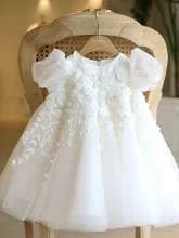 Vestido blanco de primer cumpleaños